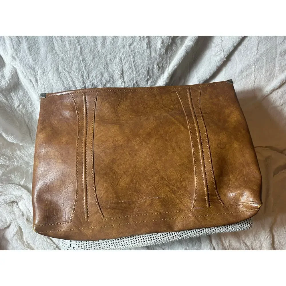 Vintage American Tourister Escort Portfolio Bag -1975 Document Briefcase Brown